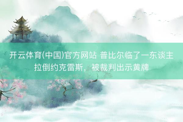 开云体育(中国)官方网站 普比尔临了一东谈主拉倒约克雷斯，被裁判出示黄牌